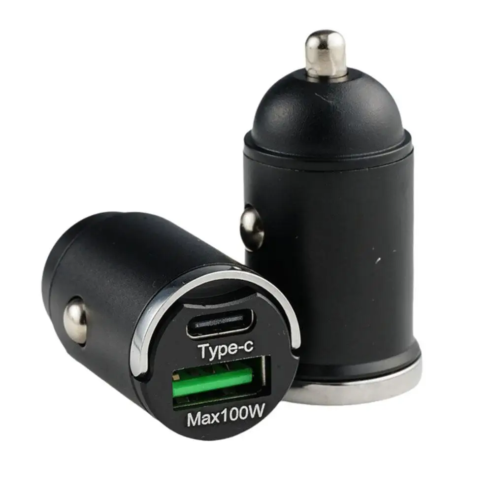 Автомобильное зарядное устройство с разъемом USB Type-C 100 Вт