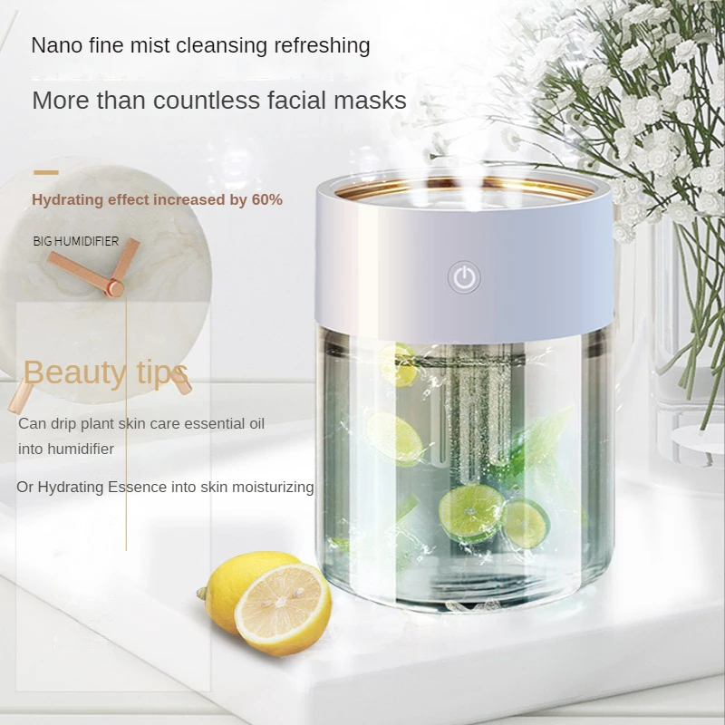 

Aromatherapy Humidifiers Diffusers Air Humidifier 2L Home Transparent Led Aroma Essential Oil Diffuser Water Fogger Air Purifier