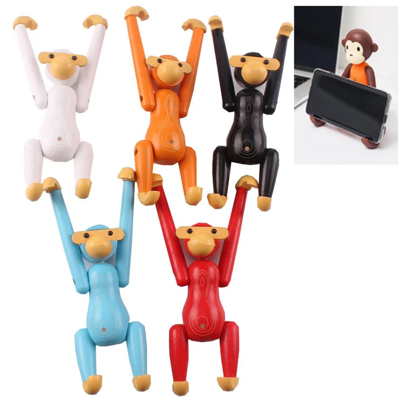 

Nordic Wooden Monkey Home Decor Ornaments Doll Desktop Decor Wall Shelves Pendant Wood Monkey Home Creative Decor Crafts Gifts