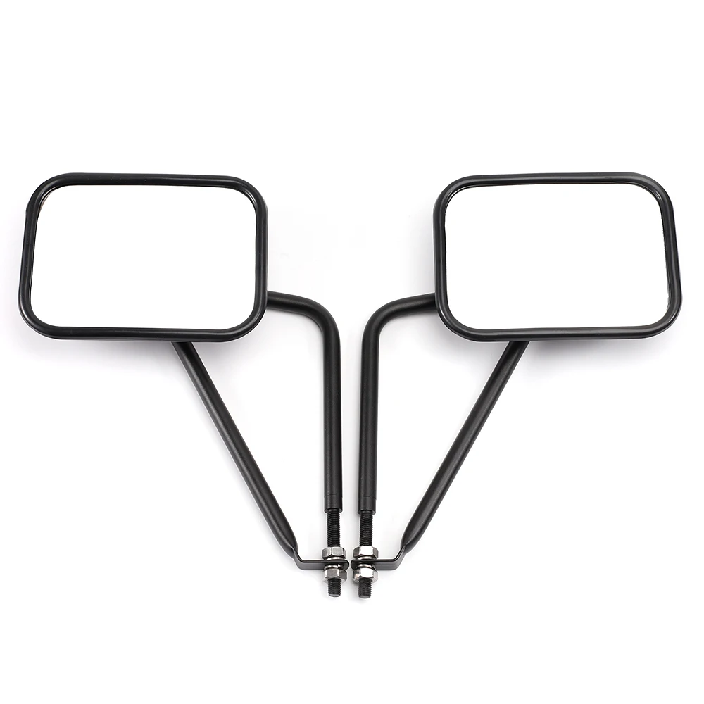 

Car Rearview Side Mirror square Adjustable Door Hinge Side Rear View Mirrors for Jeep Wrangler CJ YJ TJ JK JL in 1997-2023