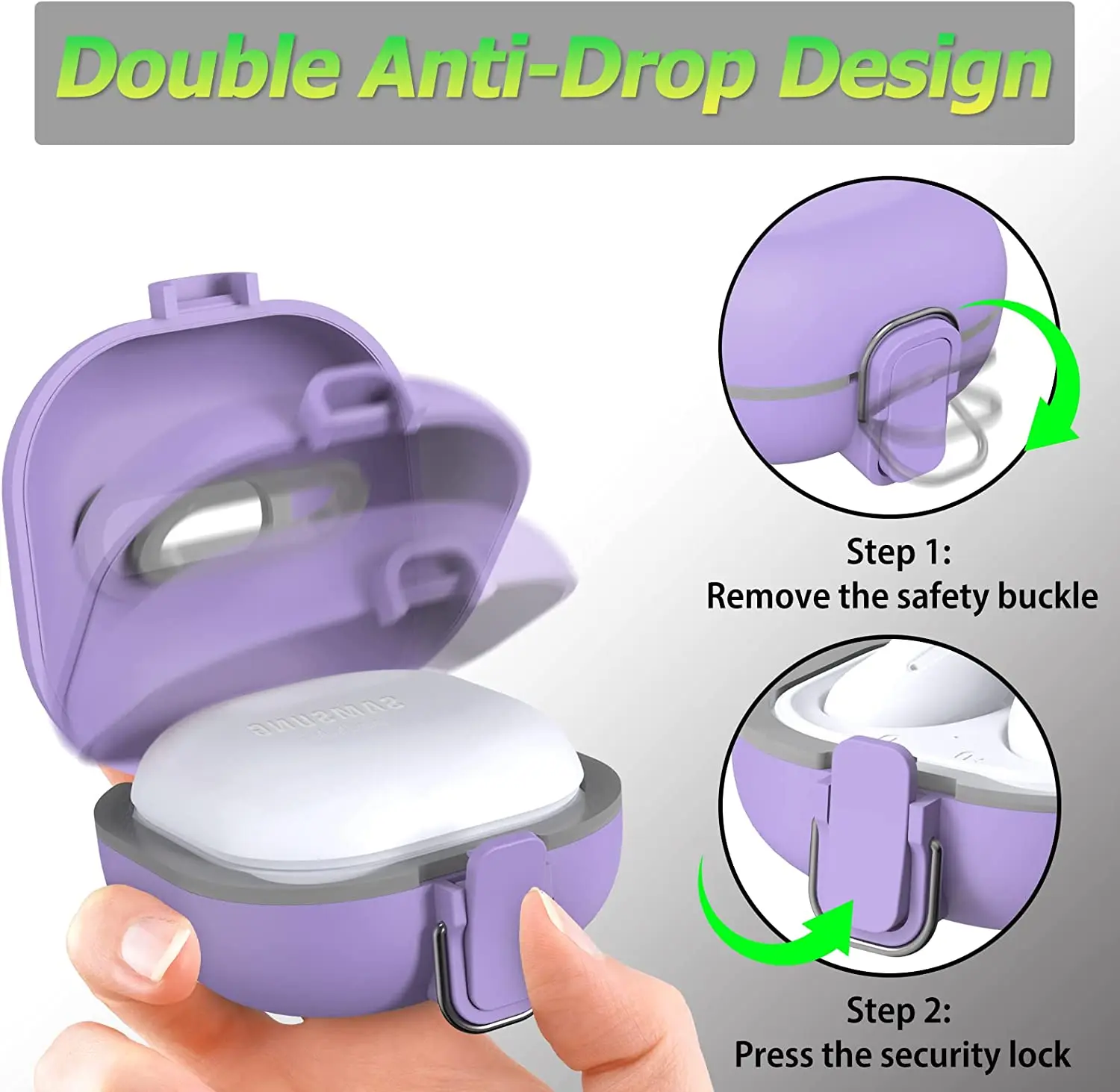 

Противоударный чехол для Samsung Galaxy Buds2 Pro Buds 2