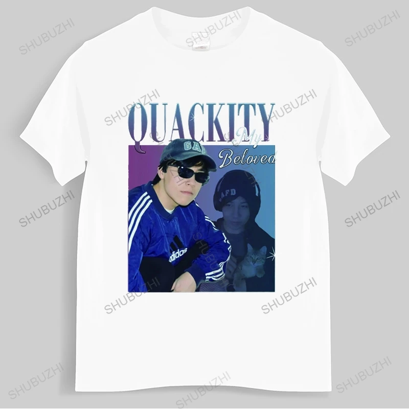 Quackity My Beloved Merch T-Shirt Summer Casual Fashion Printed Harajuku Cotton Short Sleeved Top Loose Tee Tops Streetwear