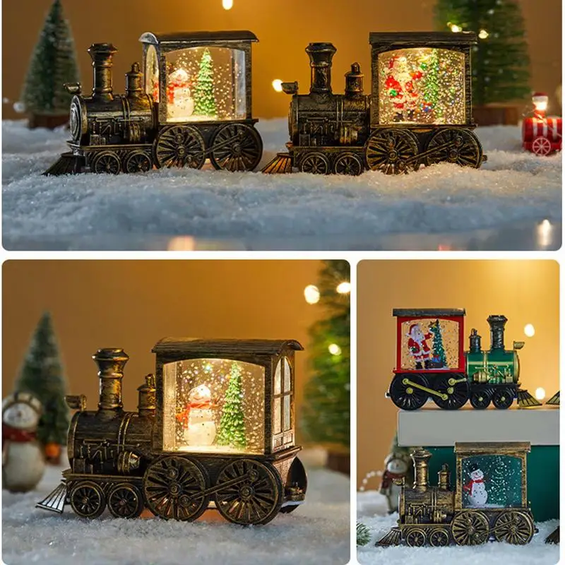 Новинка 2024 рождественский подарок поезд в канун Рождества хрустальный шар