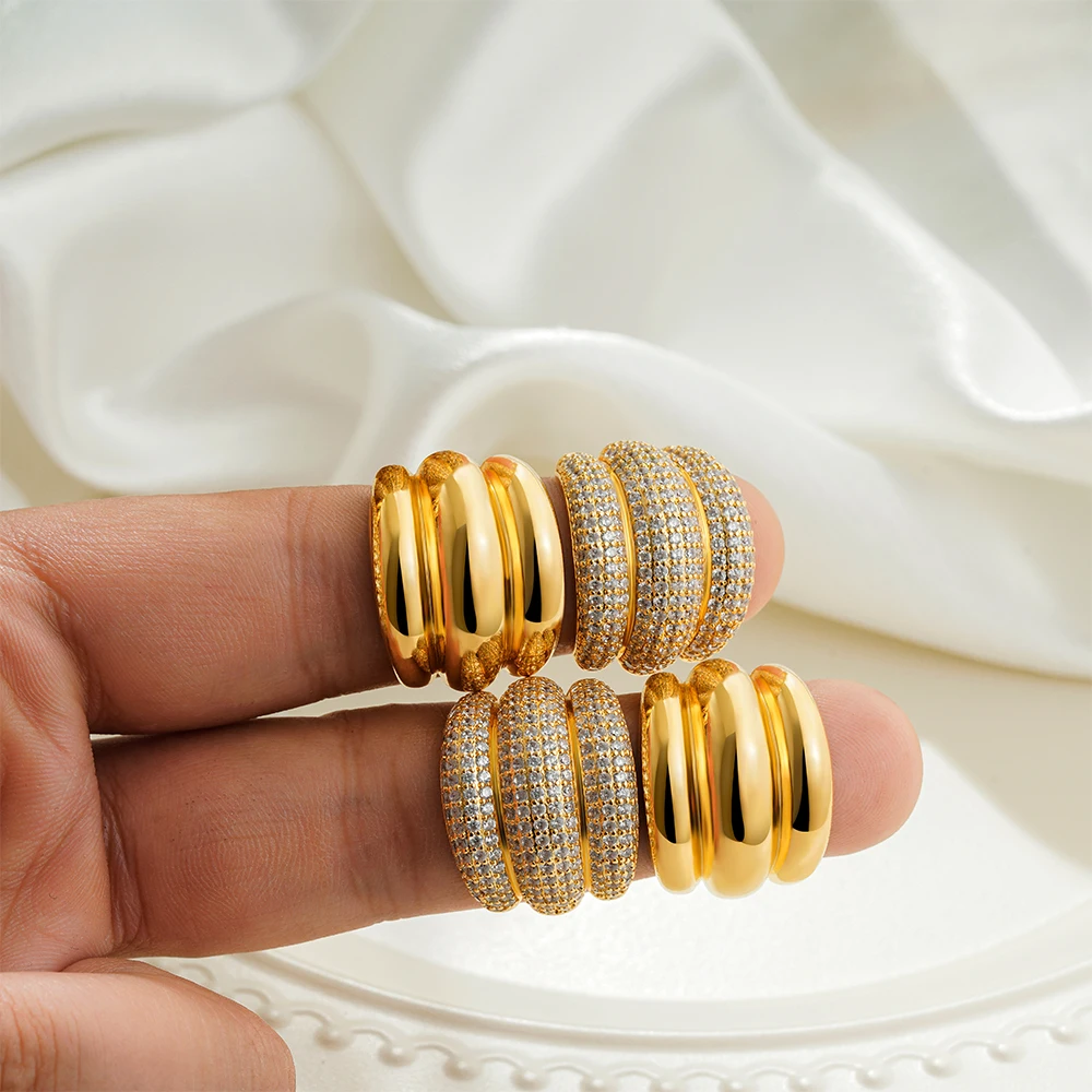 Золотые серьги-кольца Doyours