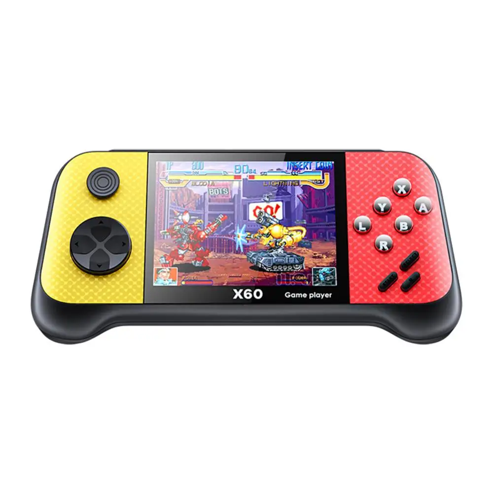 

8gb Rom X60 Video Game Console Player Built-in 6800 Games Portable Retro Handheld Game Console Game Players 3.5 Inch