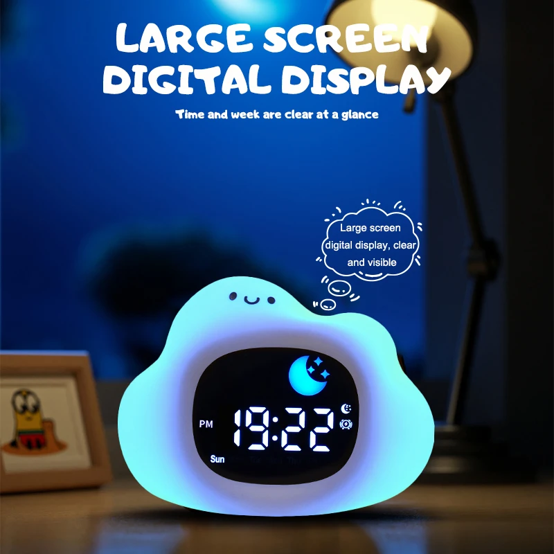 

Музыкальный ночник-часы с котом