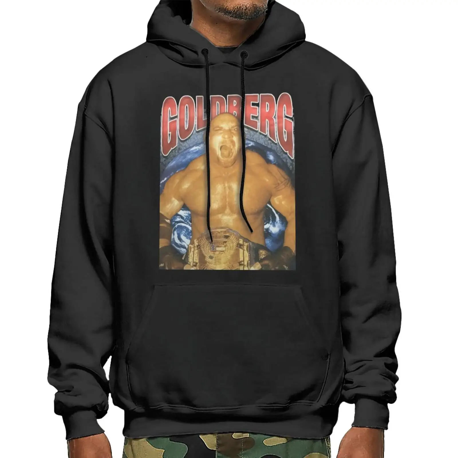 Goldberg Wcw90S Wrestling Sweatshirts Hoodies Men's Clothing Men's Mantle Men's Winter Sweater Zip Up Hoodie Female Sweatshirt