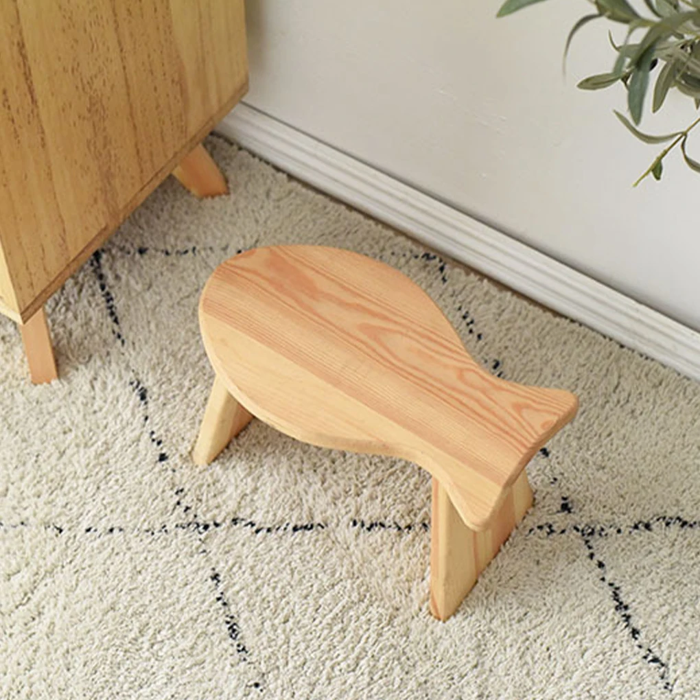 

Solid Wood Stool Chair Children Adult Small Furniture