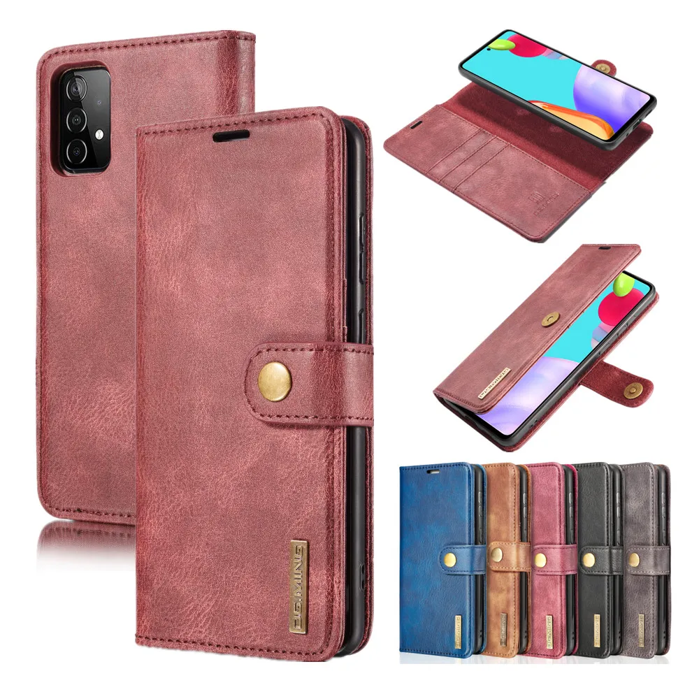 

Flip Magnetic 2in1 Detachable Case for Galaxy A73 A53 A33 A23 A13 A22 A32 A52 A72 A12 A42 A51 A71 Leather Cover Wallet Stand