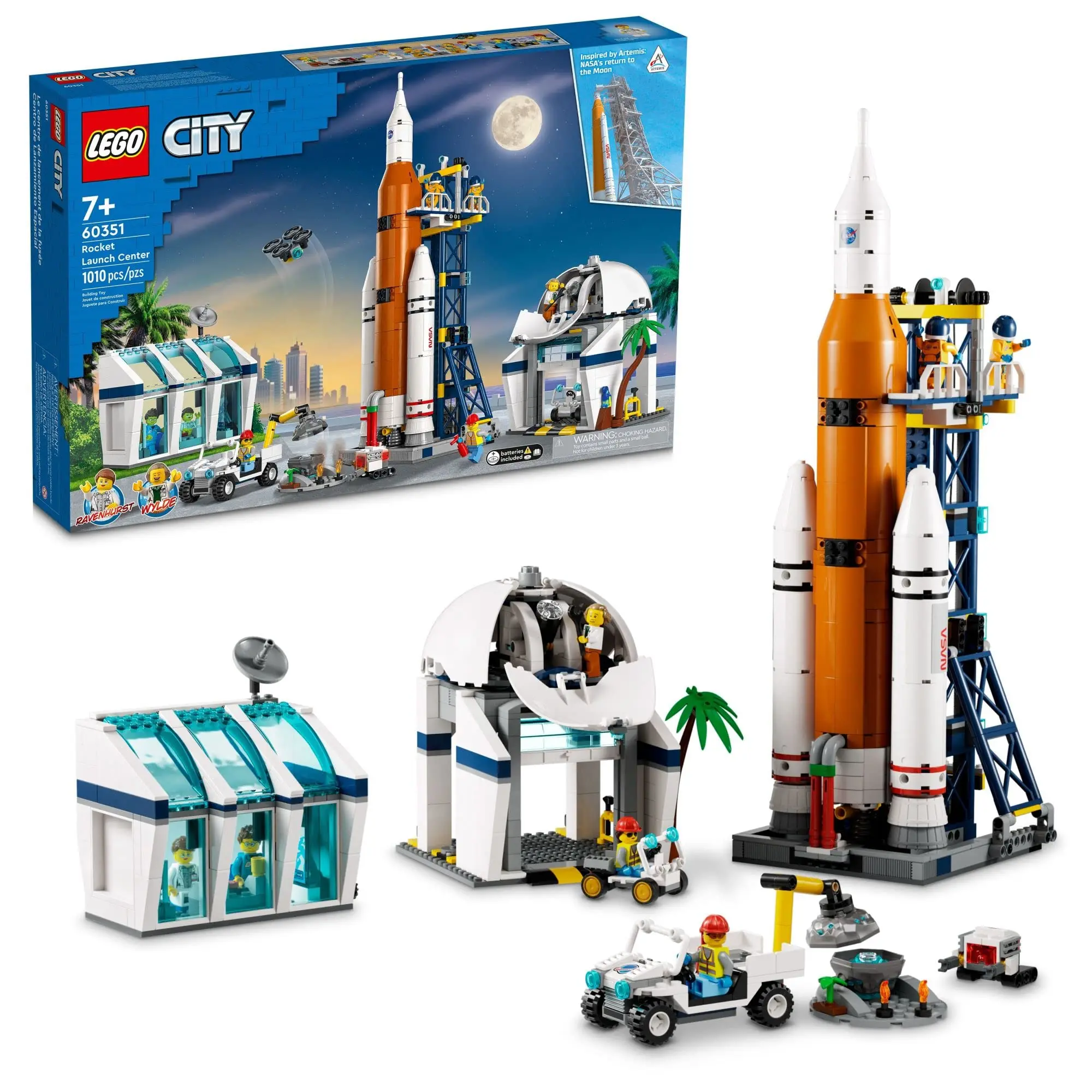 

LEGO City Rocket Launch Center 60351 Building Toy Set; NASA-Inspired Space Toy for Kids Aged 7 and up (1,010 Pieces)