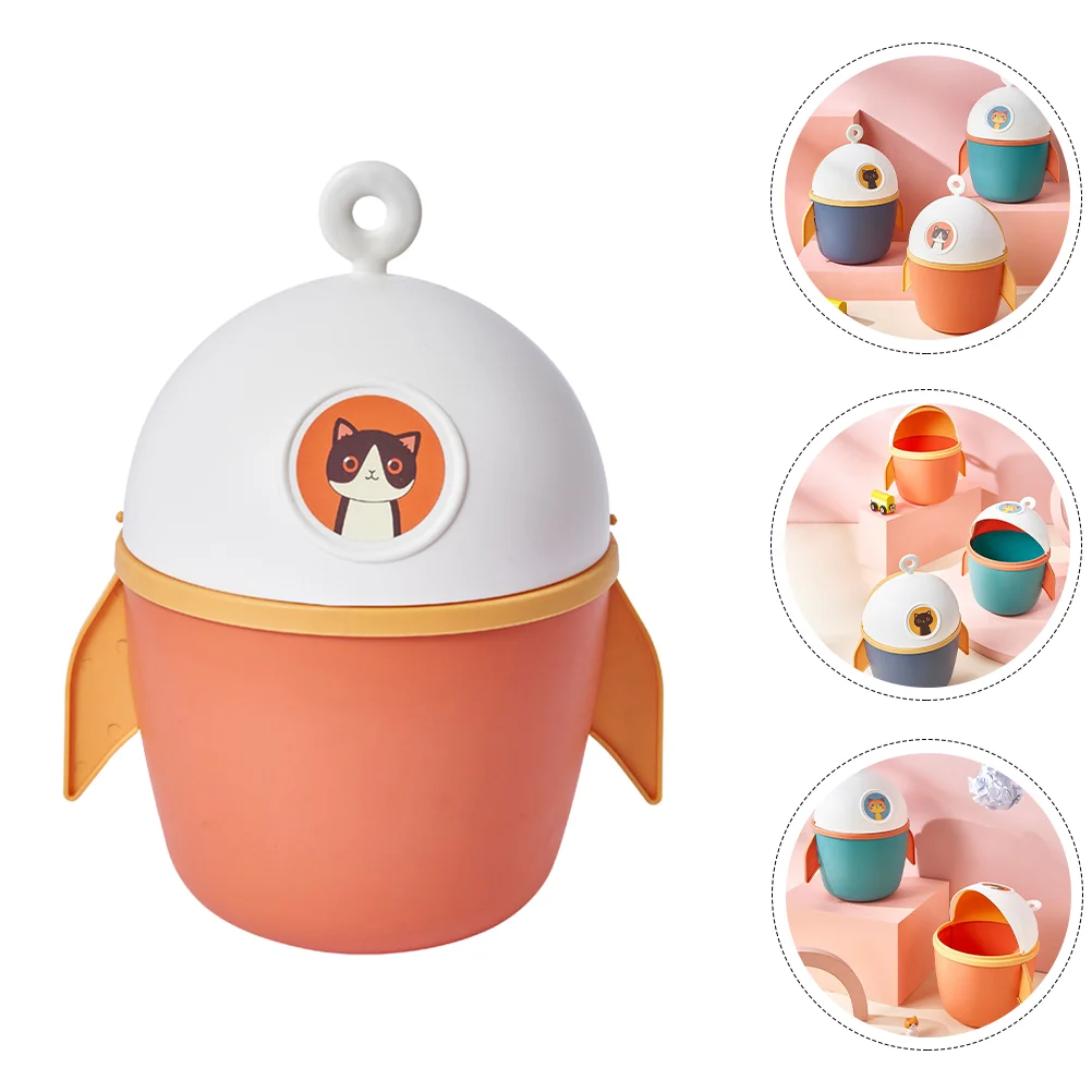 

Trash Can Bin Waste Mini Desktop Garbage Kitchen Table Basket Office Containerbins Room Dustbin Wastebasket Makeup Rubbish
