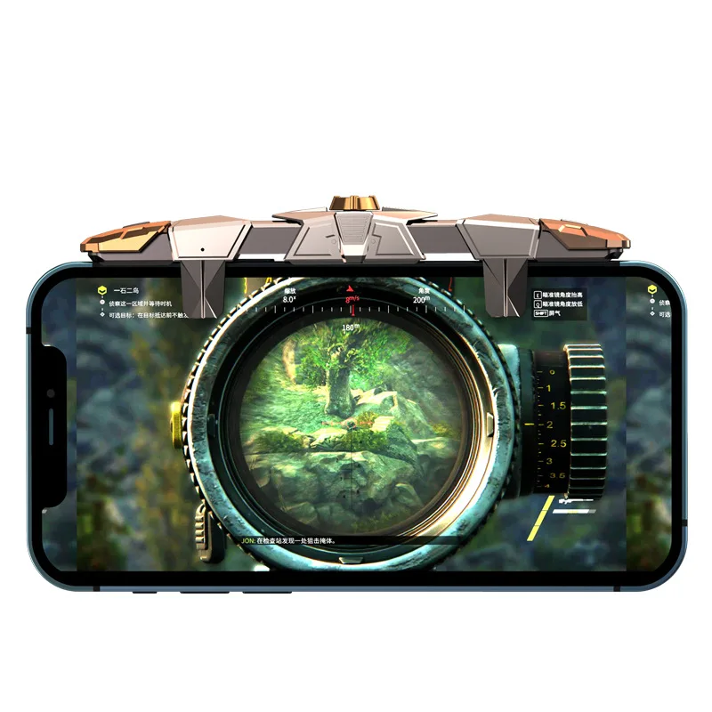 g15 mobile phone game controller for pubg gamepad joystick trigger aim shooting l1r1 abs metal key button for iphone ios android free global shipping