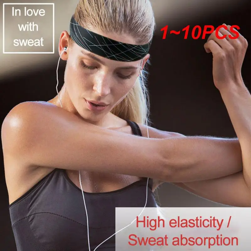 

1~10PCS BraceTop 20 Color Sports Headband Yoga Hair Bands Non-slip Running Fitness Elastic Sweatband Football Hair Accessories