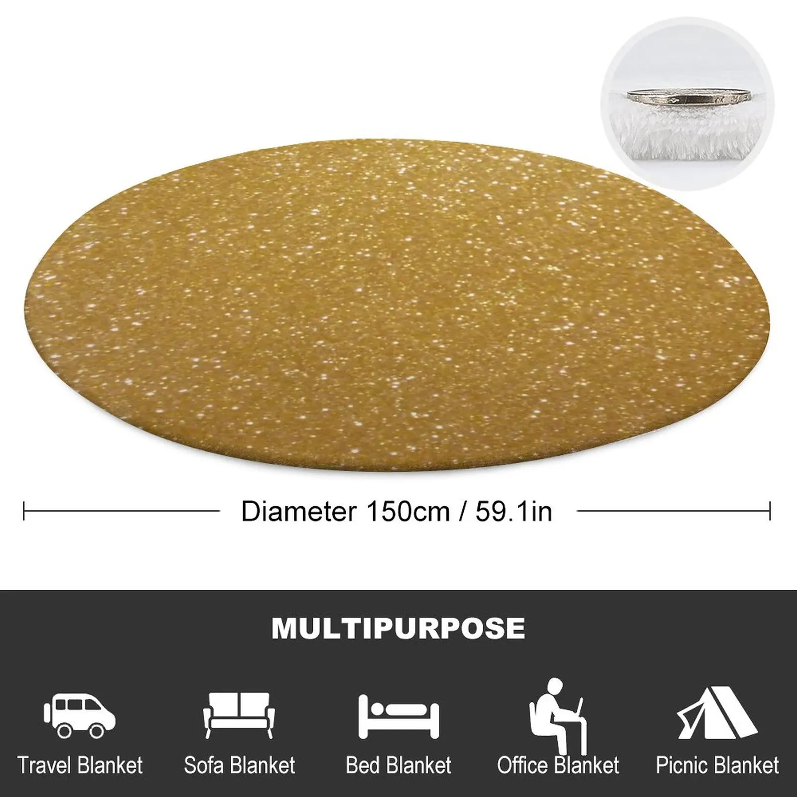 Искусственное Золотое металлическое одеяло блестящее с принтом мягкое Дешевое