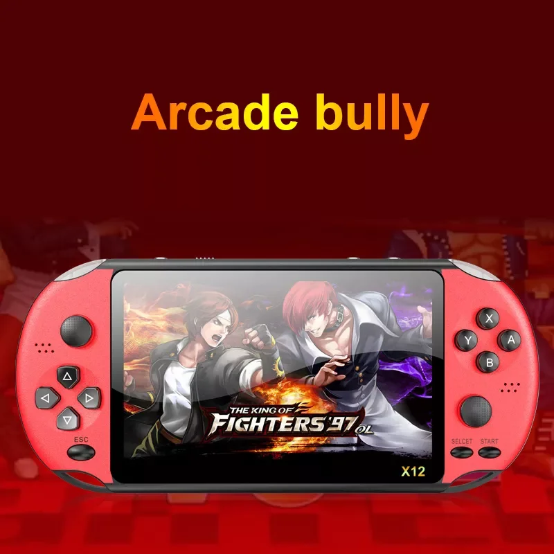 

X12 Retro Arcade Handheld Video Game Console 5.1 Inch Screen 1000+ Games Support TF Card Portable Mini Video Game Players