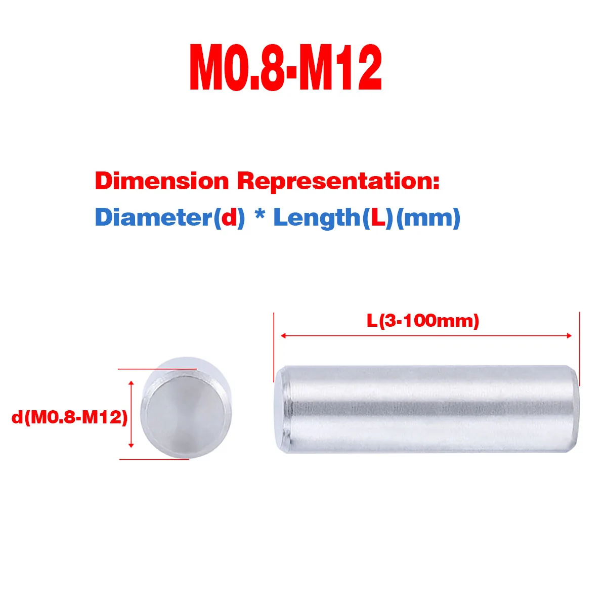 

304 Stainless Steel Cylindrical Pin Locating Pin / Solid Fixed Pin