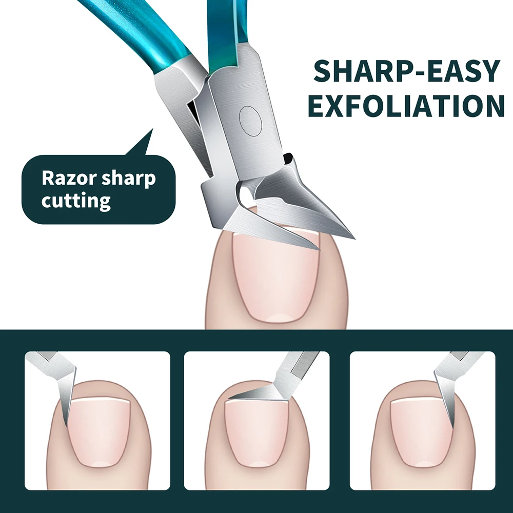 1 шт. синий триммер для кутикулы кусачки машинки стрижки ногтей из нержавеющей