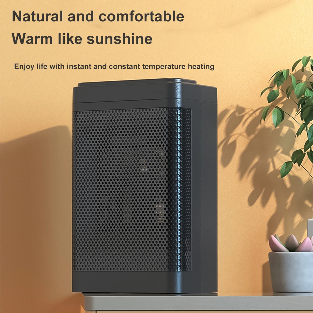 

1200D Portable Electric Warmer PTC Ceramic Temperature Display Room Heater Overheat Protection Low Noise Home Electric Heater