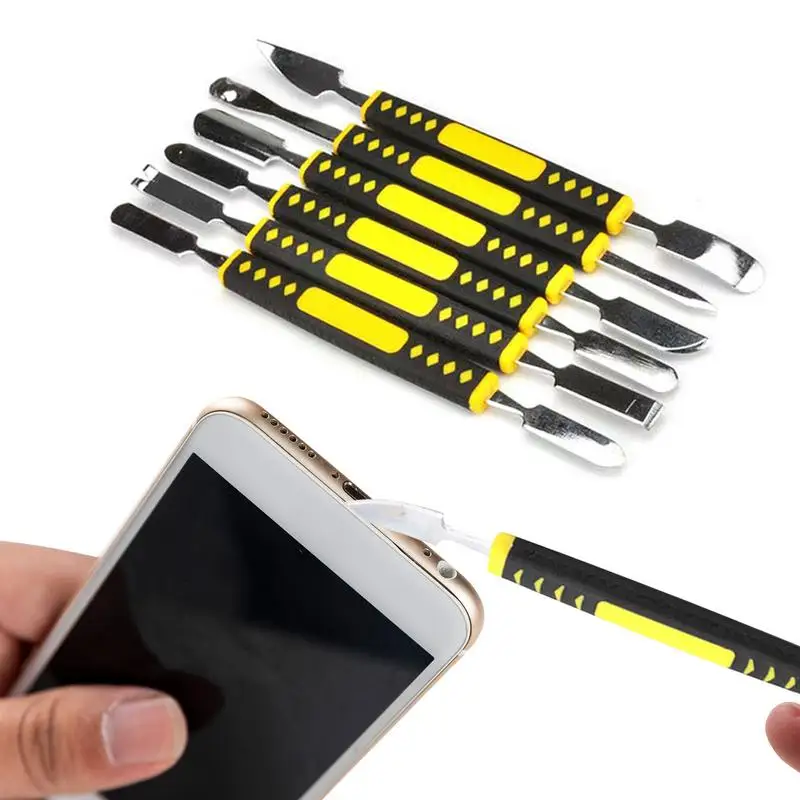 

Metal Spudger Dual Ends Pry Remover Electronic Repair Tools Kit Double Head And Non-slip Handle Opening Pry Tool Repair Kit For
