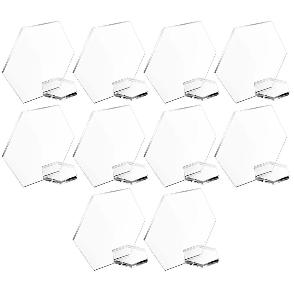

Table Acrylic Sign Signs Wedding Blank Numbers Holder Diy Stand Photodisplay Centerpiece Sitting Arched Hexagon Clearname Plate