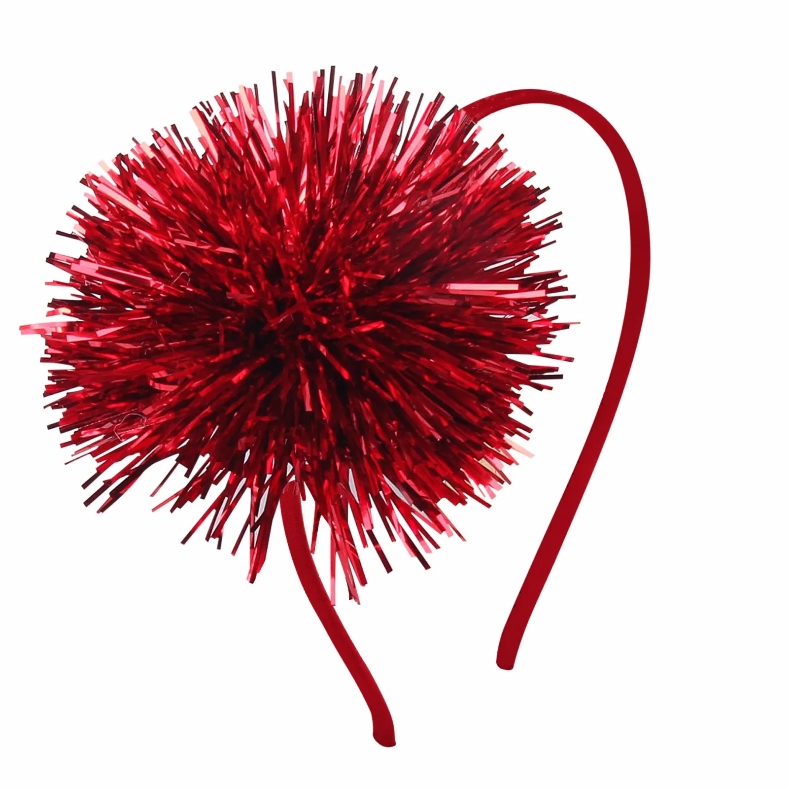 Повязка на голову с милым помпоном 1 шт. модная однотонная яркая повязка