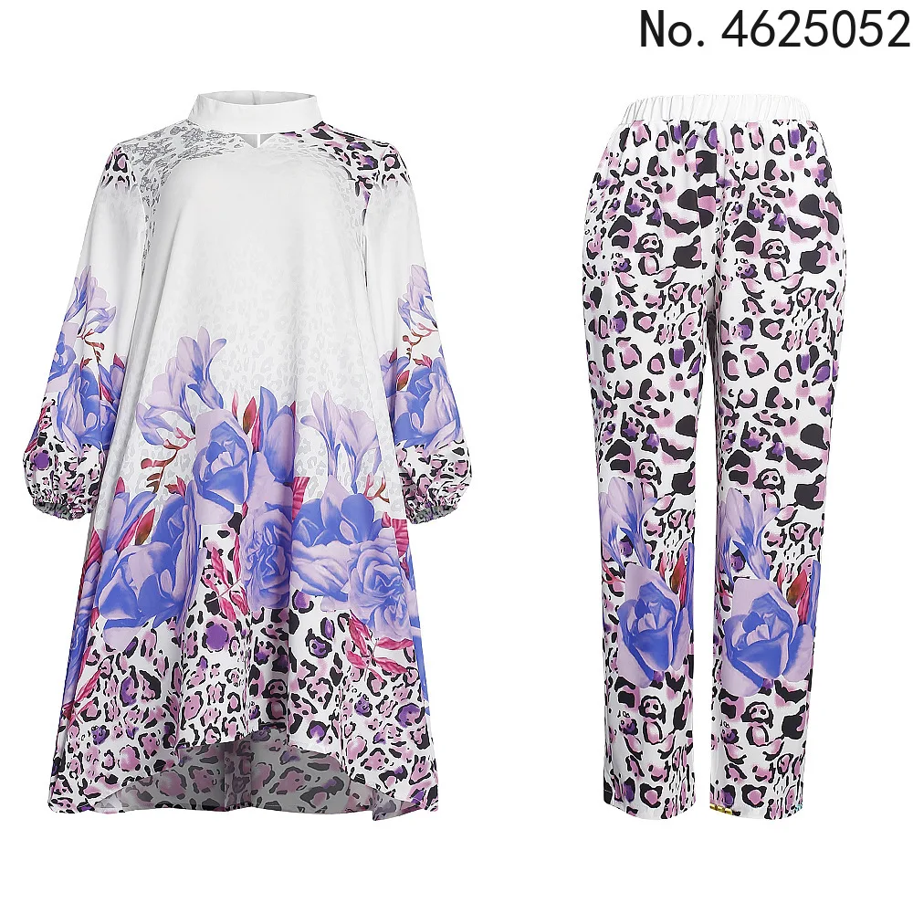 

2 Piece Set Africa Clothes African Dashiki New Dashiki Fashion Suit (Top And Trousers) Super Elastic Party Plus Size For Lady