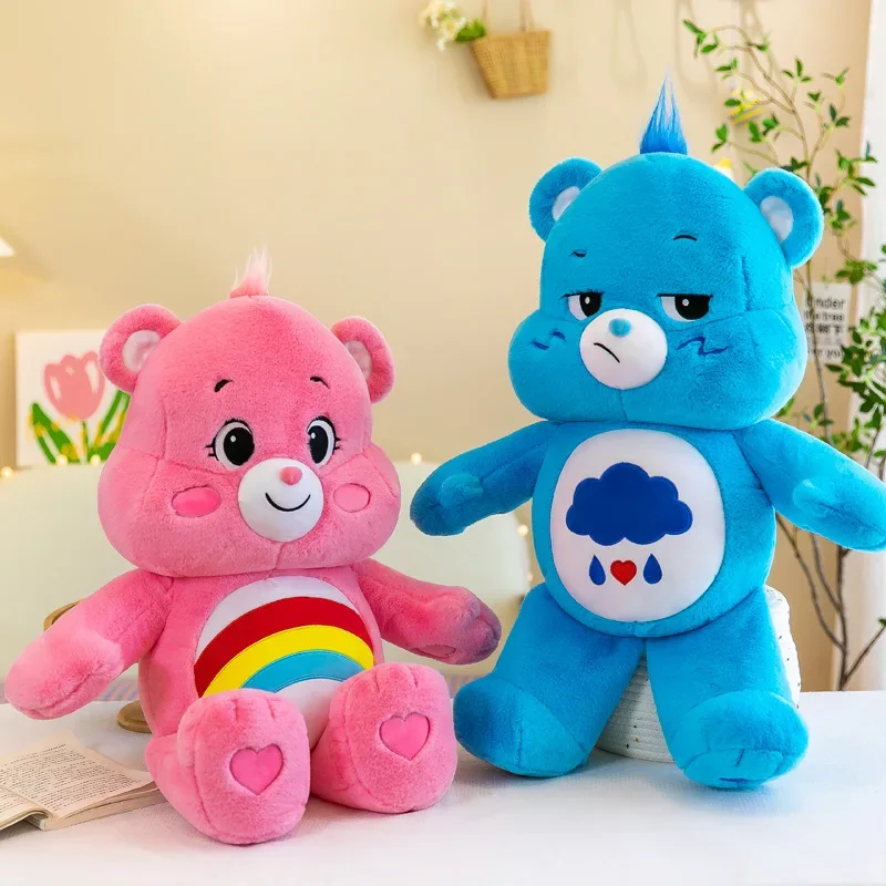 Фото MINISO Радужный медведь, плюшевые игрушки, милые медведи для ухода, плюшевые игрушки, мягкие куклы, домашний декор, плюшевый мишка, плюшевые подушки для сна, подарок другу №3