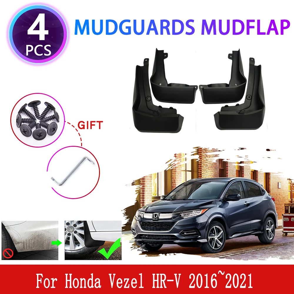 

Автомобильные брызговики для Honda Vezel HR-V RS 2016 ~ 2021 2017 2018 2019 2020 Брызговики Fender Брызговики Брызговики Крышка Аксессуары