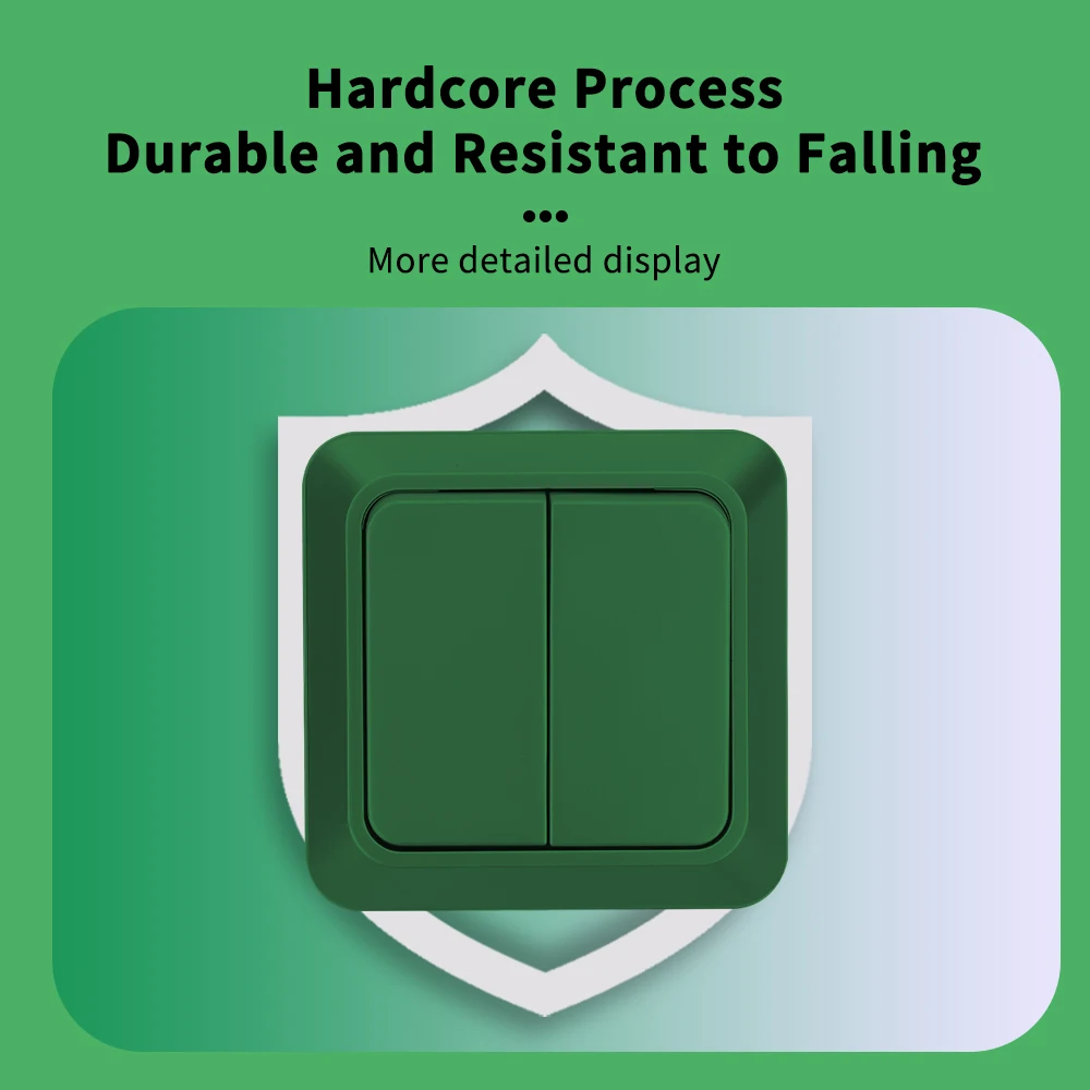 WESA зеленая настенная поверхность стандарт ЕС Классический пластиковый наружный