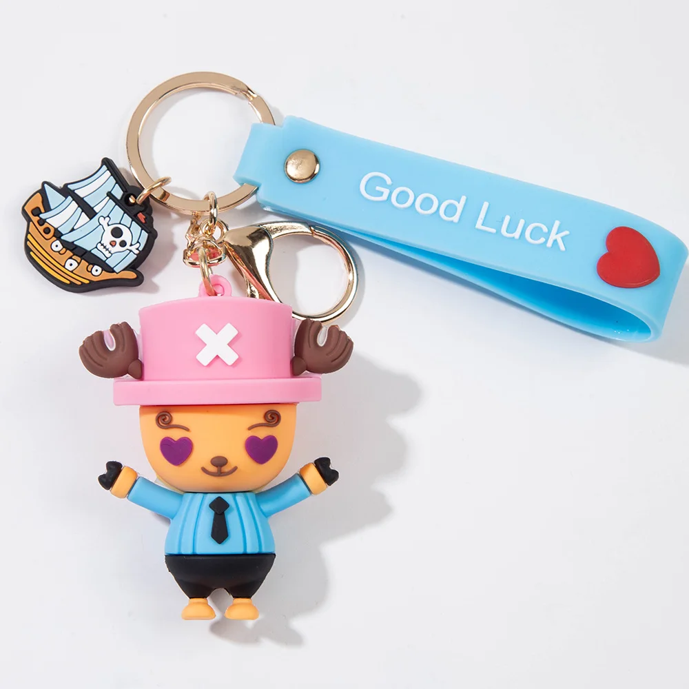 

Anime ONE PIECE Work Keychain Tony Tony Chopper Key Chain Funny Key Ring Decor Gift Toy Doll