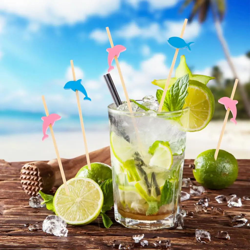 

Sell Cocktail Toothpicks Natural Bamboo Cocktail Sticks Eco-Friendly Appetizer Skewers for Appetizers Fruits Dessert 4.7 Inch