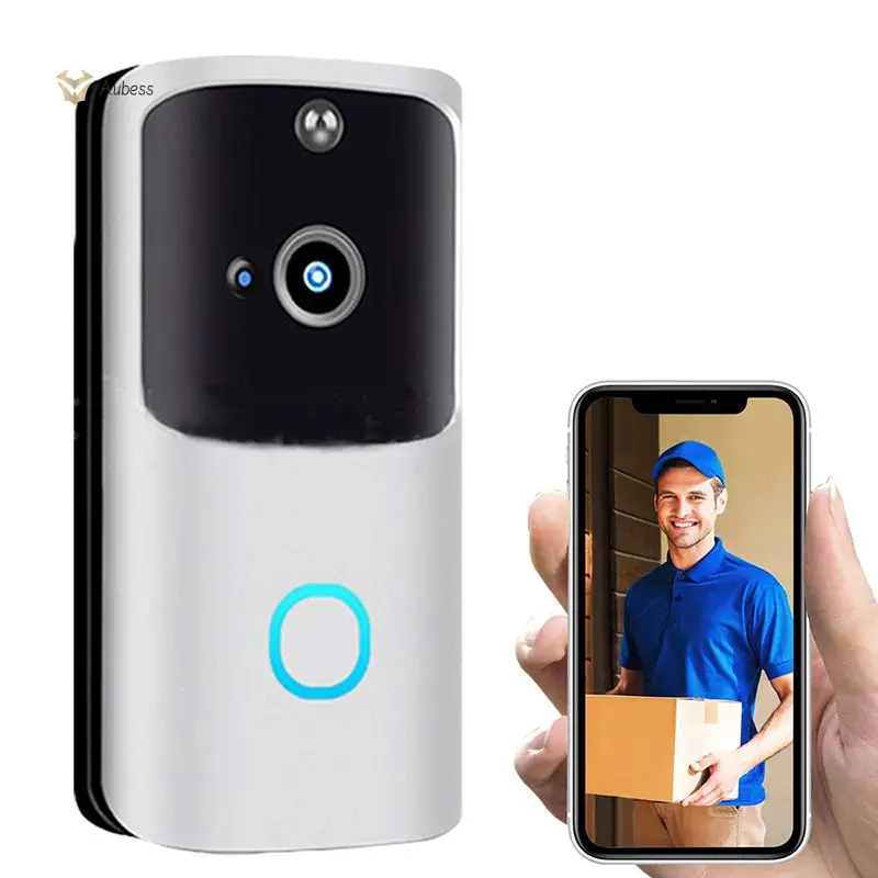 

Wifi Doorbell Rainproof Smart Doorbell Smart Home Wireless Video Doorbell Brand New 2.4g Doorbell Silver Support Night