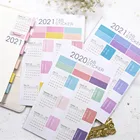 Ежедневник 2022, календарные наклейки, Kawaii, стикер для канцелярских товаров, этикетка, календарь стикер для повестки дня, школьные и офисные принадлежности