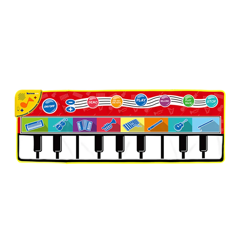 

Музыкальный коврик для пианино, детские коврики, танцевальное одеяло с клавиатурой, детская игрушка для раннего образования, забавный день ...