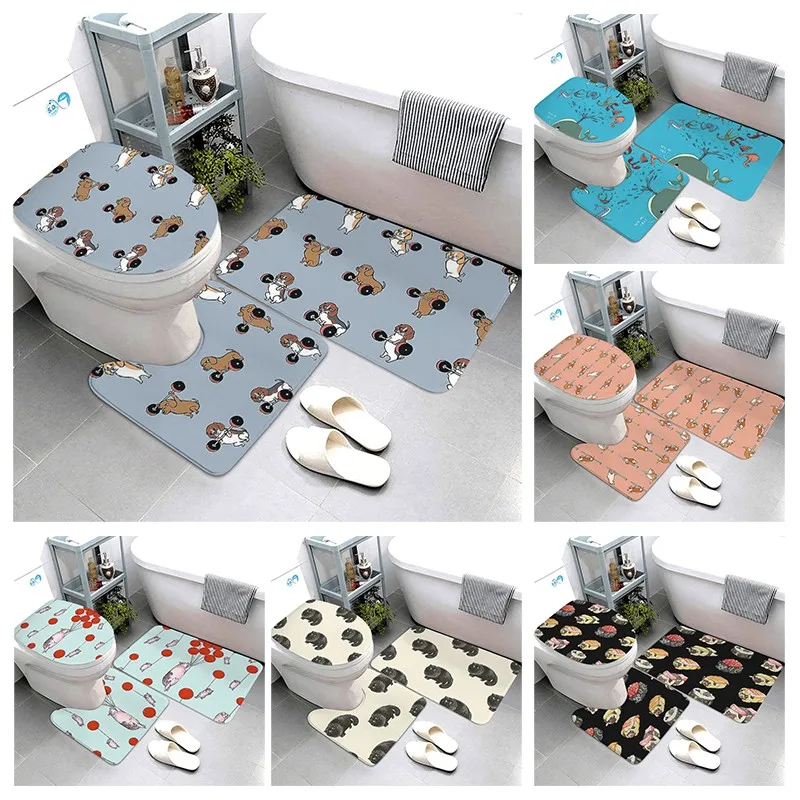 

Рождественский нескользящий коврик для ванной комнаты, маленький коврик для душа, кухонный коврик, коврик для спальни, балкона, коврик для комнаты в стиле бохо, коврик для ванной, коврик для туалета