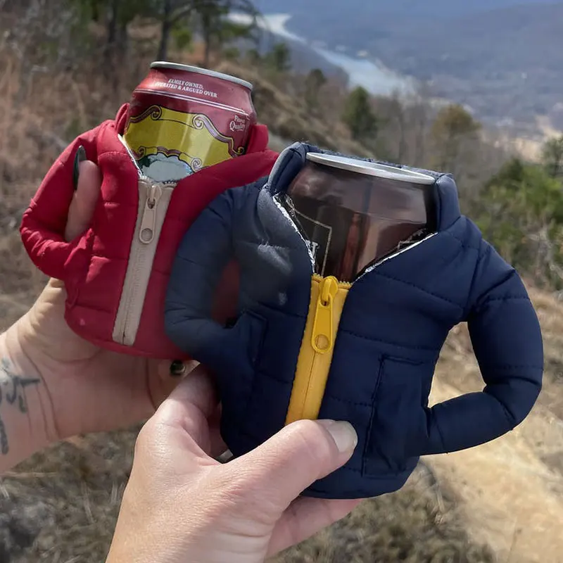 

Creative Beer Jacket Clothes Bottle Covers Portable Outdoor Beer Drinking Cool Drinks Keeping Beverage Cool