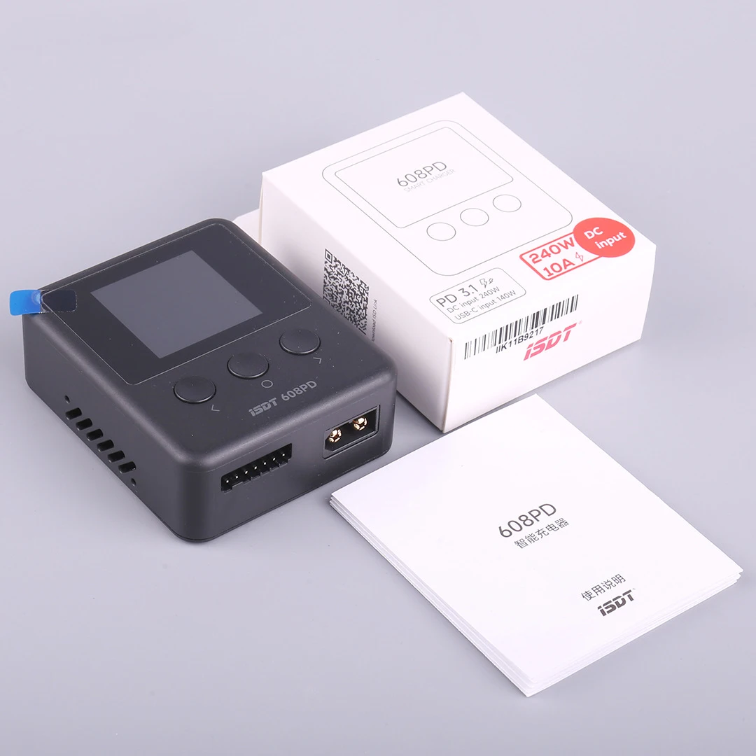 ISDT 608PD Lipo балансирующее зарядное устройство разрядник DC 240W/10A PD 140W/5A умное