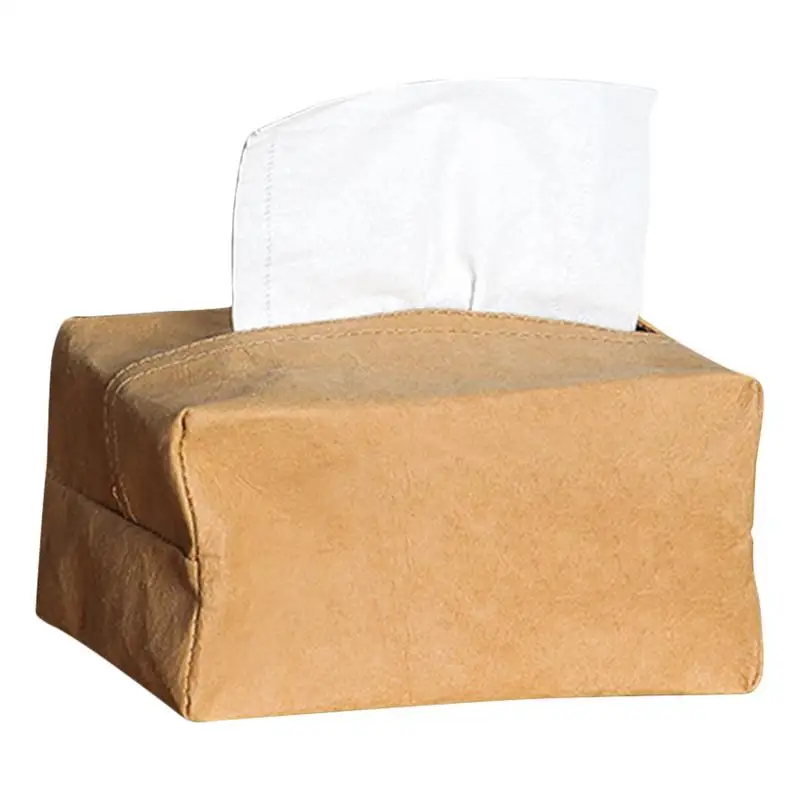 

Крышка Диспенсера для салфеток, крышка Диспенсера для салфеток и органайзер, моющийся и многоразовый держатель для бумаги для лица из крафт...