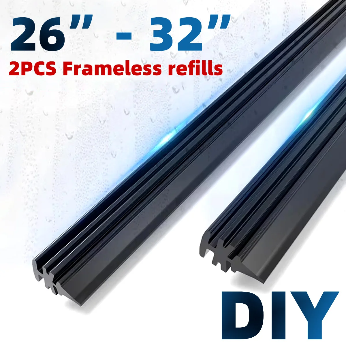 

Комплект Из 2-х Высококачественных Резиновых Вставок Для Автомобильных Стеклоочистителей 6 Мм