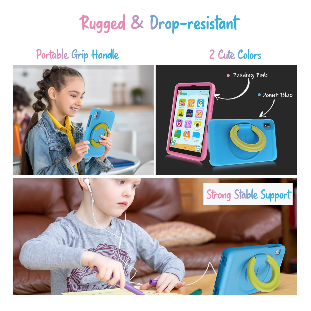 Blackview Tab 6 Children 8 - дюймовый планшет 3GB 32GB 1280 * 800 дисплей 5580mAh WIFI 4G учебный Android 11 With Kids