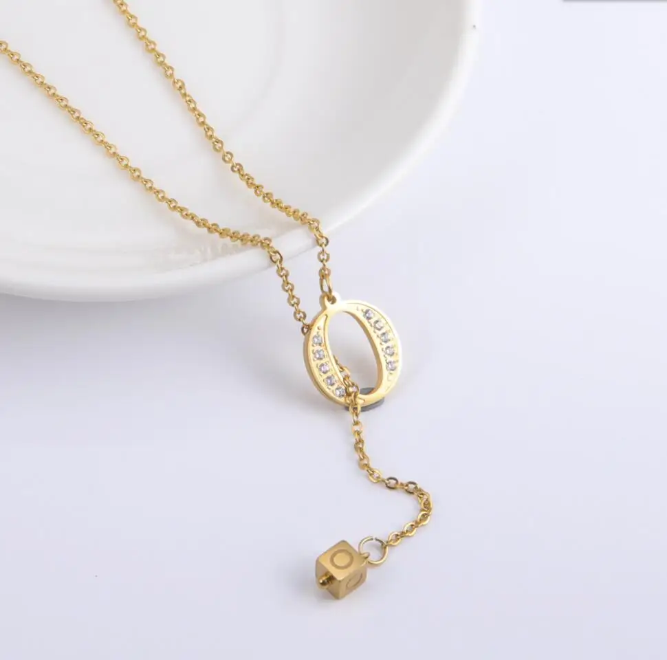 

1 шт., женское ожерелье из нержавеющей стали