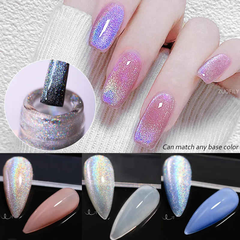 Радужный Магнитный Гель &quotкошачий глаз&quot цвет яркого лазера супер блестящий