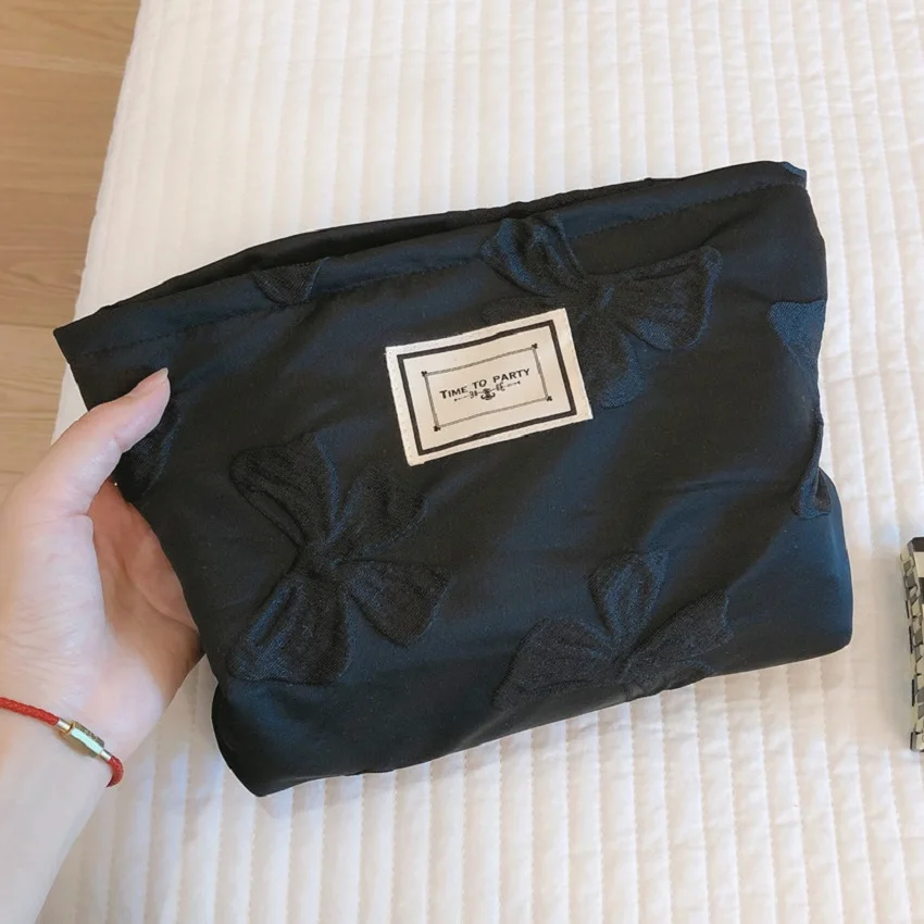 

Cotton Fabric Floral Cosmetic Makeup Organizer Bag for Women Girls Necesserie Beauty Storage Case Large Travel Toiletry Bag