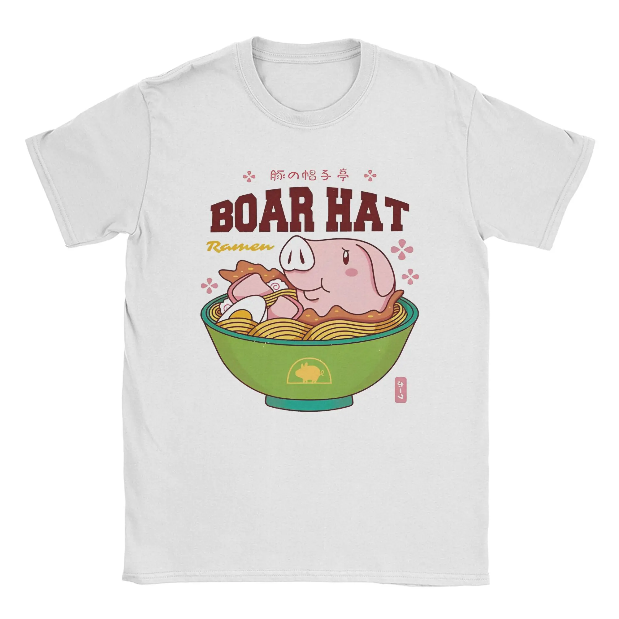 Novelty Anime Nanatsu No Taizai Boar Hat T-Shirt Men Cotton T Shirt Ramen Seven Deadly Sins Short Sleeve Tee Plus Size Clothes