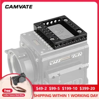 camvate aluminum alloy top cheese plate with14 20 38 16 mounting thread holes designed for red digital cinema dsmc2 camera