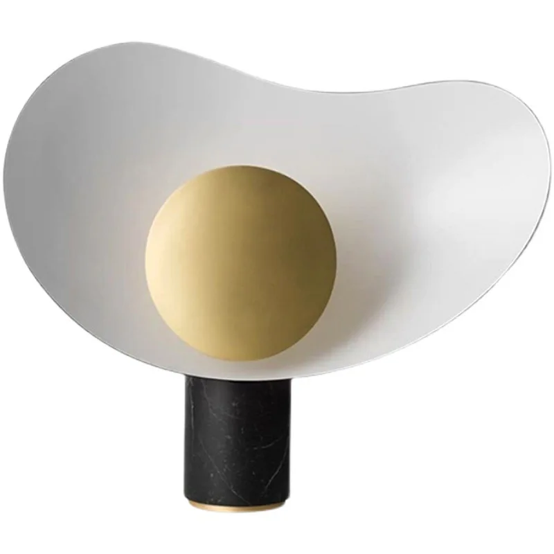 

Post Modern Light Luxury Marble Table Lamp Nordic Living Room Model Room Decorative Lighting Hotel Bedroom Bedside Lamp Turkish
