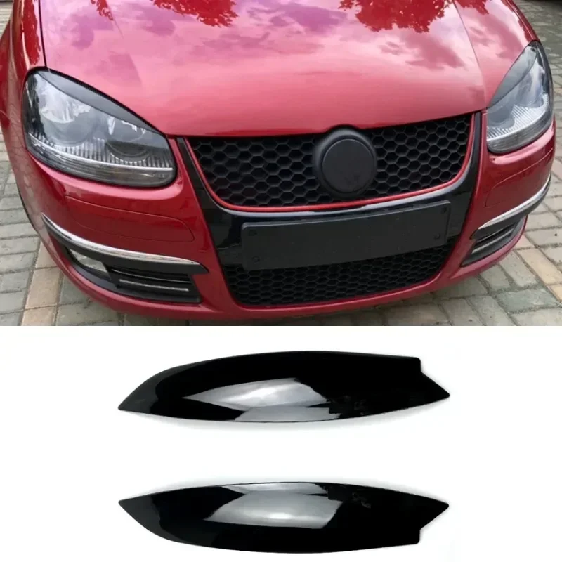 Пара хромированных накладок на передние фары для Volkswagen GOLF 5 MK5 GTI R 2005 2006 2007