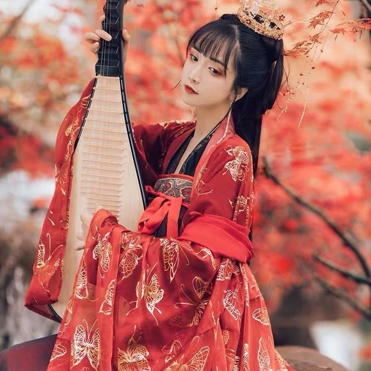 2021 платье ханьфу костюм для народных танцев традиционный китайский национальный