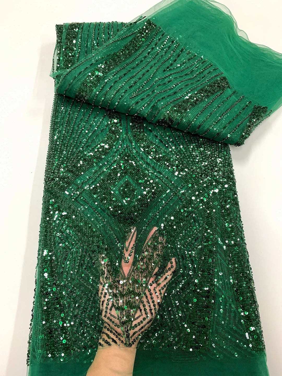 Современная африканская ткань с блестками высококачественное свадебное платье