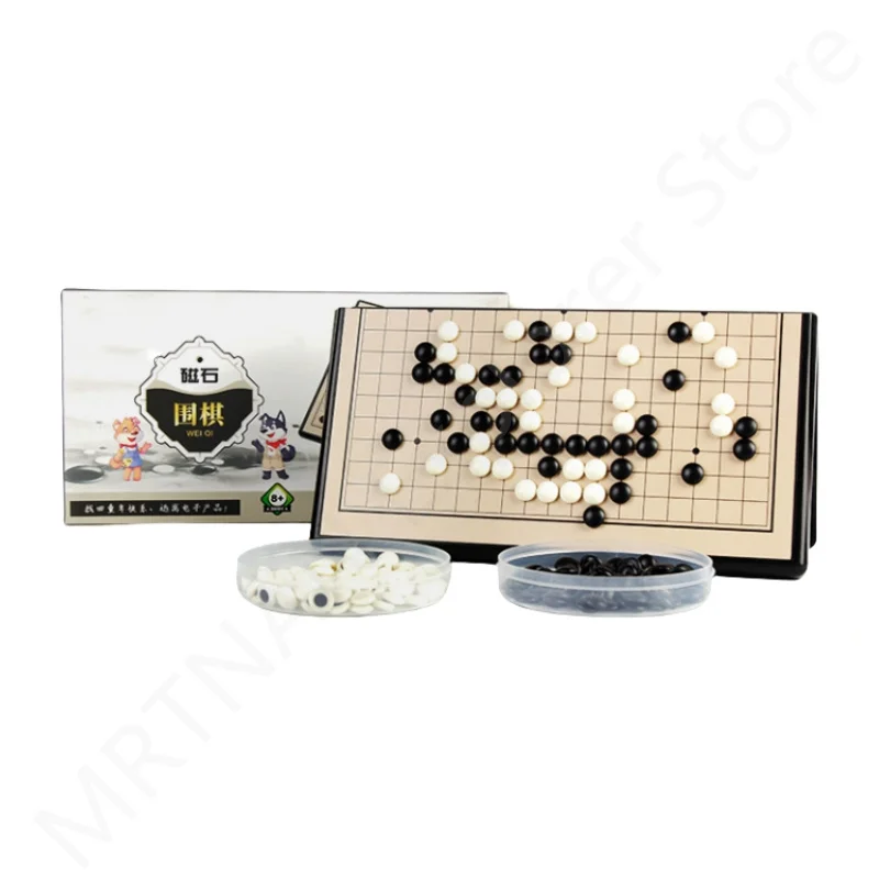 

13/15/19 линейный магнитный складной Шахматный набор Weiqi из пластика, черно-белый шахматный набор для детей, пазл, шахматы, настольные игры, игрушки